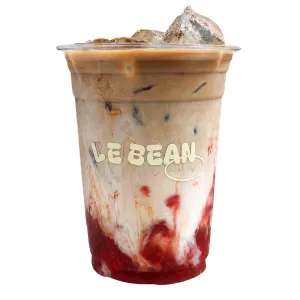 Iced Dirty Strawberry Latte