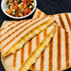 Three Cheese Garlic Quesadilla